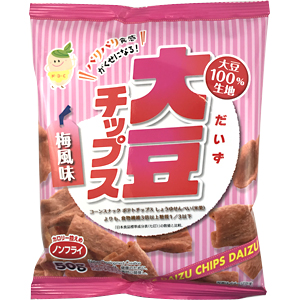 岐阜県のお菓子の仕入は地方菓子専門卸 正気屋製菓におまかせください エヌディーシー 大豆チップス梅風味