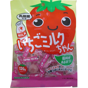 和歌山県のお菓子の仕入は地方菓子専門卸 正気屋製菓におまかせください 川口製菓 いちごミルクちゃん