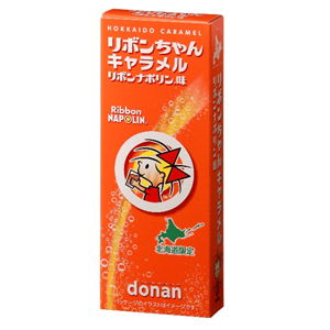 北海道のお菓子の仕入は地方菓子専門卸 正気屋製菓におまかせください | 道南食品 リボンちゃんｷｬﾗﾒﾙﾘﾎﾞﾝﾅﾎﾟﾘﾝ味