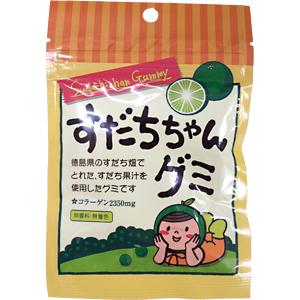 香川県のお菓子の仕入は地方菓子専門卸 正気屋製菓におまかせください 松浦唐立軒 すだちちゃんグミ