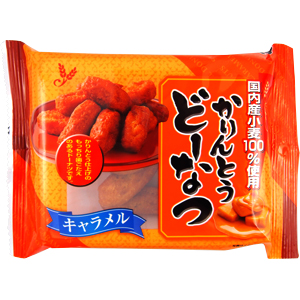 愛知県のお菓子の仕入は地方菓子専門卸 正気屋製菓におまかせください 山田製菓 かりんとうどーなつキャラメル味